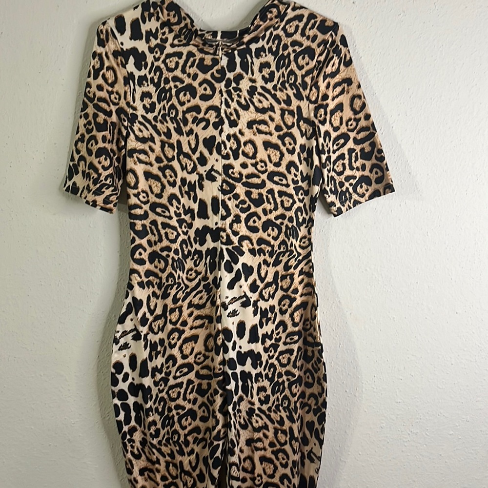 Leopard bodysuit full length